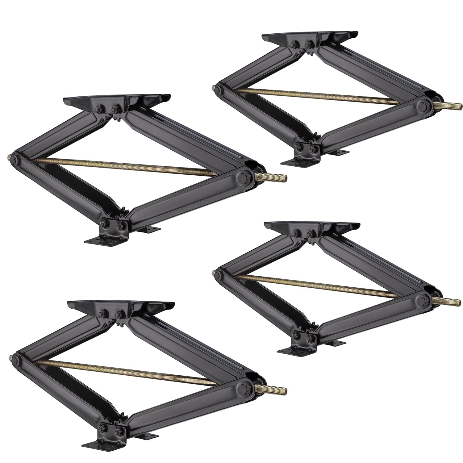残りわずか セットの4 5000 Lb 30 Rvトレーラーstabilizer平準化scissorジャックw ハンドル B074pbdv1y 超歓迎 90a3acu P1ai