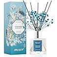 Airkeep Reed Diffuser Set,3.38 fl oz (100 ml) - Ocean Mist&Sea Salt Oil Diffusers with 8 Reed Sticks,Home Fragrance Reed Diffuser for Bathroom Shelf Decor