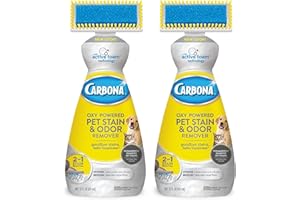 Carbona Oxy-Powered Pet Stain & Odor Remover w/ Active Foam Technology | 22 Fl Oz, 2 Pack
