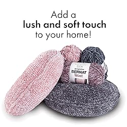 Bernat Velvet Quiet Pink Yarn - Pack of 10.5oz/300g