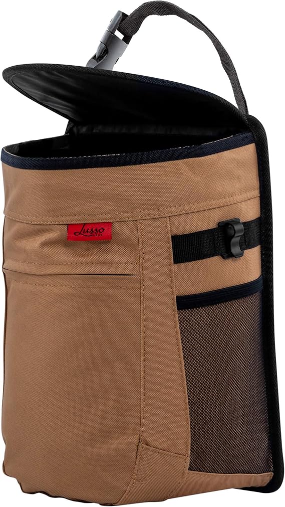 Amazon.com: Papelera para coche a prueba de derrames, compacta, cubo de