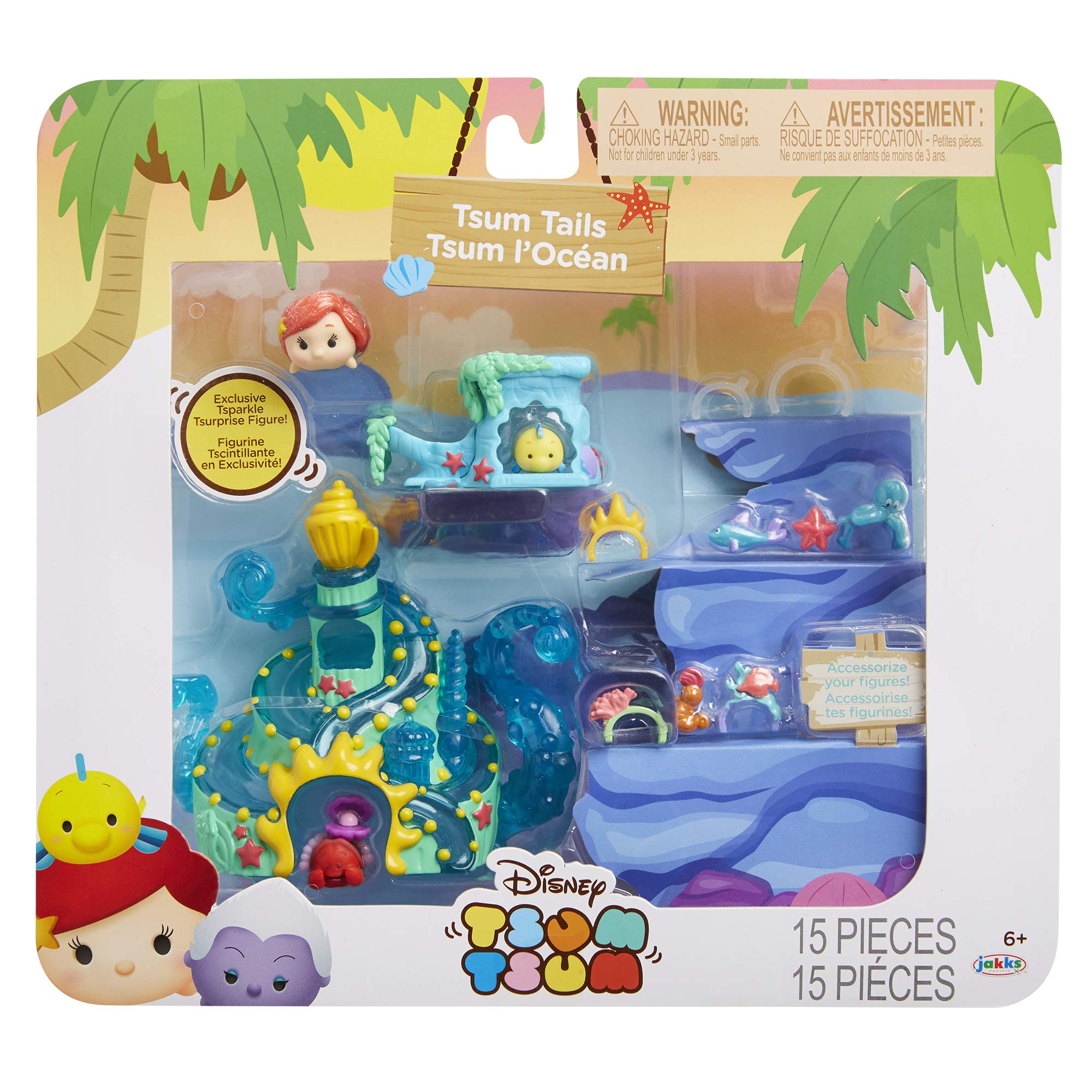 Tsum Tsum Disney The Little Mermaid Tsum Tails Set Miniature Toy