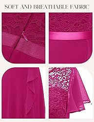 BeryLove Prom Dresses for Women Wedding Guest Ruffe