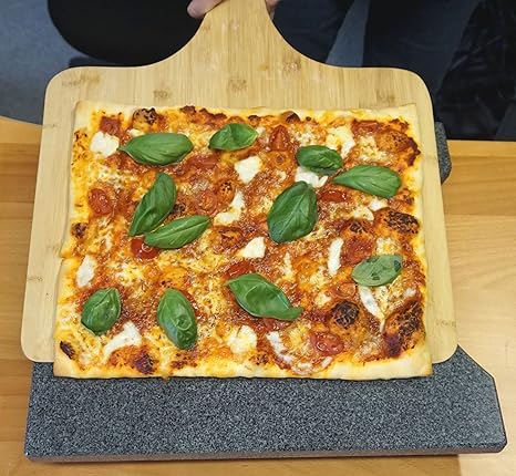 XXL Bambus Pizzaschieber - Pizzaschaufel für Familienpizzen und mehr (50x38cm)