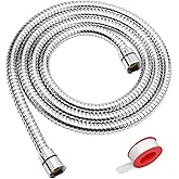 Blissland Shower Hose, 79 Inches Extra Long Stainless Steel Handheld Shower Head Hose with Brass Insert and Nut - Durable and