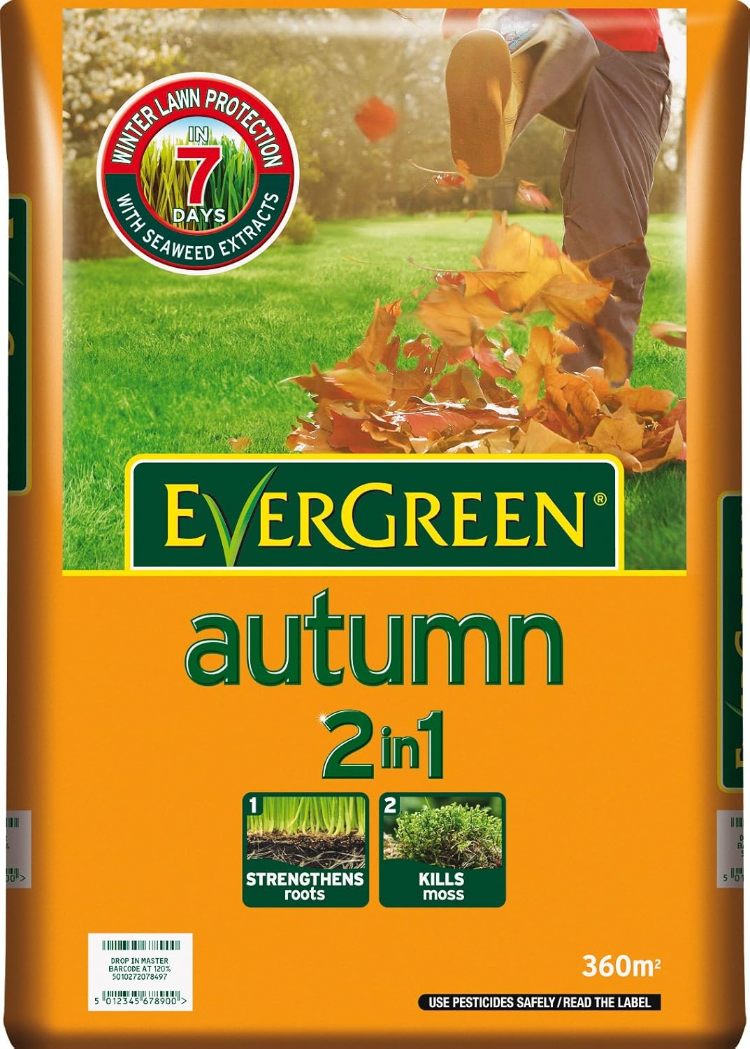Scotts MiracleGro Evergreen Autumn 360 sq m Lawn Food Bag Amazon.co