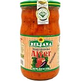 Biljana Ajver Mild - Roasted Red Pepper Spread Mild, 23.6 oz | Premium roasted peppers and eggplant spread from North Macedonia. Spread on sandwiches. Dip with pitas. Mix into sauces.
