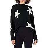 Cable Stitch Women's Intarsia Sweater – Star, Lightning Bolt, Heart Graphics Long Sleeve Crewneck Pullover Top