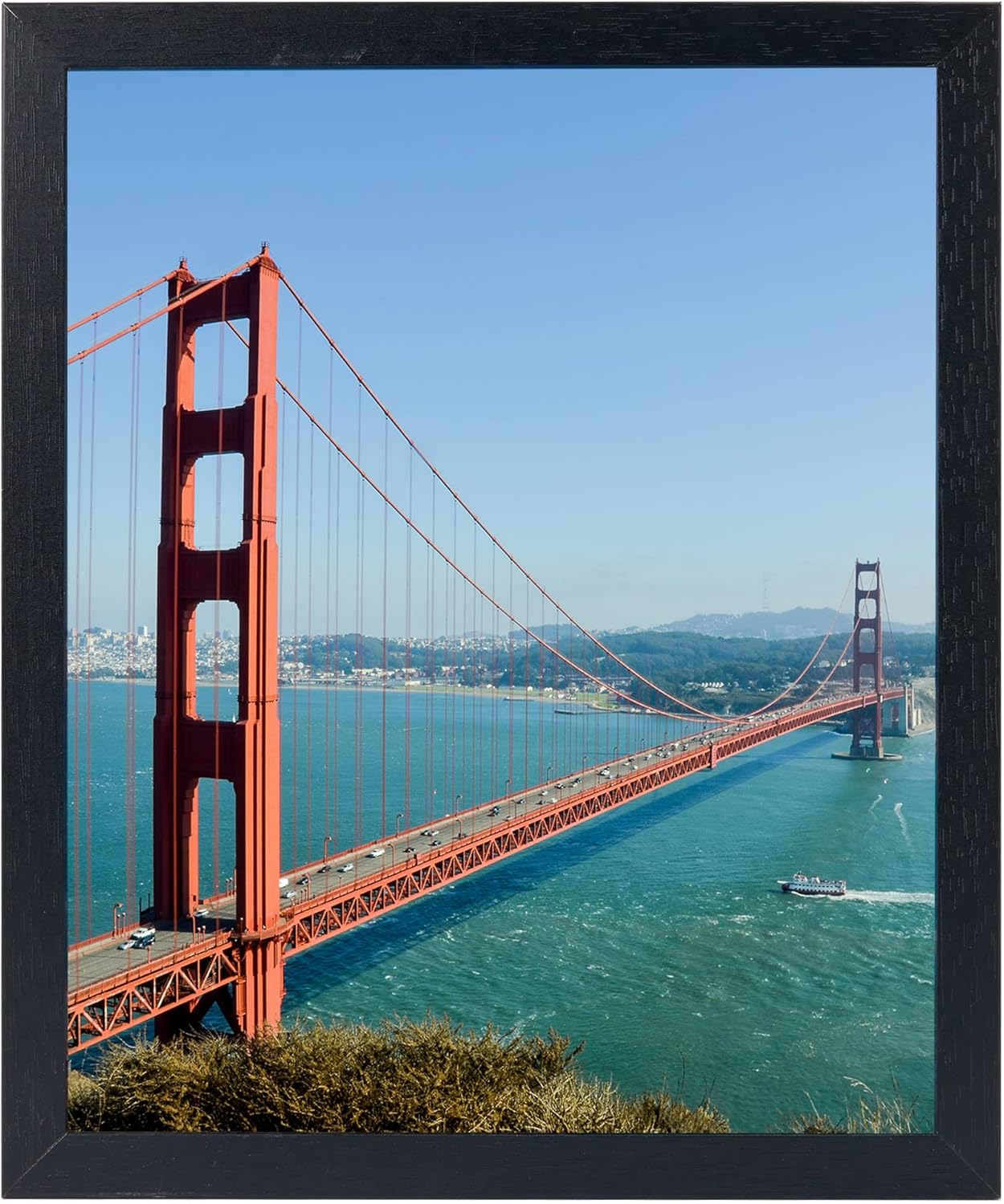 Photo Albums, Frames & Accessories - HEYTUYA 9x11 inch Picture Frame Black for Wall Hanging or Tabletop, Poster Frame, Wood Wall Gallery Photo Frame with Durable Shatter Resistant Plexiglas, Black