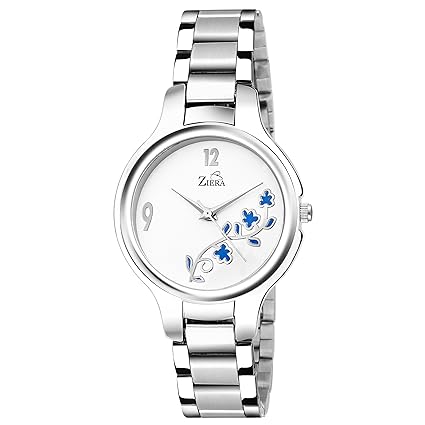 ZR8077 Women's Analogue White Dial Watch