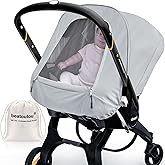 Summer Baby Car Seat Cover Compatible with Doona Car Seat and Stroller,Breathable Sunproof Car Seat Canopy for Boys & Girls,Suitable for Spring/Summer/Autumn Use (Gray)