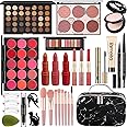 MISS ROSE M All In One Makeup Kit, Makeup Kit for Women Full Kit,Multipurpose Women's Cosmetics Set,Beginners and Professionals Alike,Easy to Carry(DLS-Black)