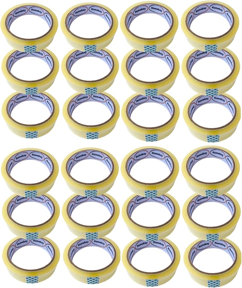 Homebay 24 Rolls Strong Clear Packing Tape 24mm x 40m Extra Long