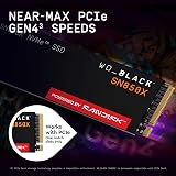 WD_BLACK SN850X 8TB SSD NVMe PCIe Gen4 7300MB/s 6600MB/s Double-Sided 2280 view 7