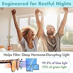 Orange Blue Light Blocking Glasses for Better Sleep