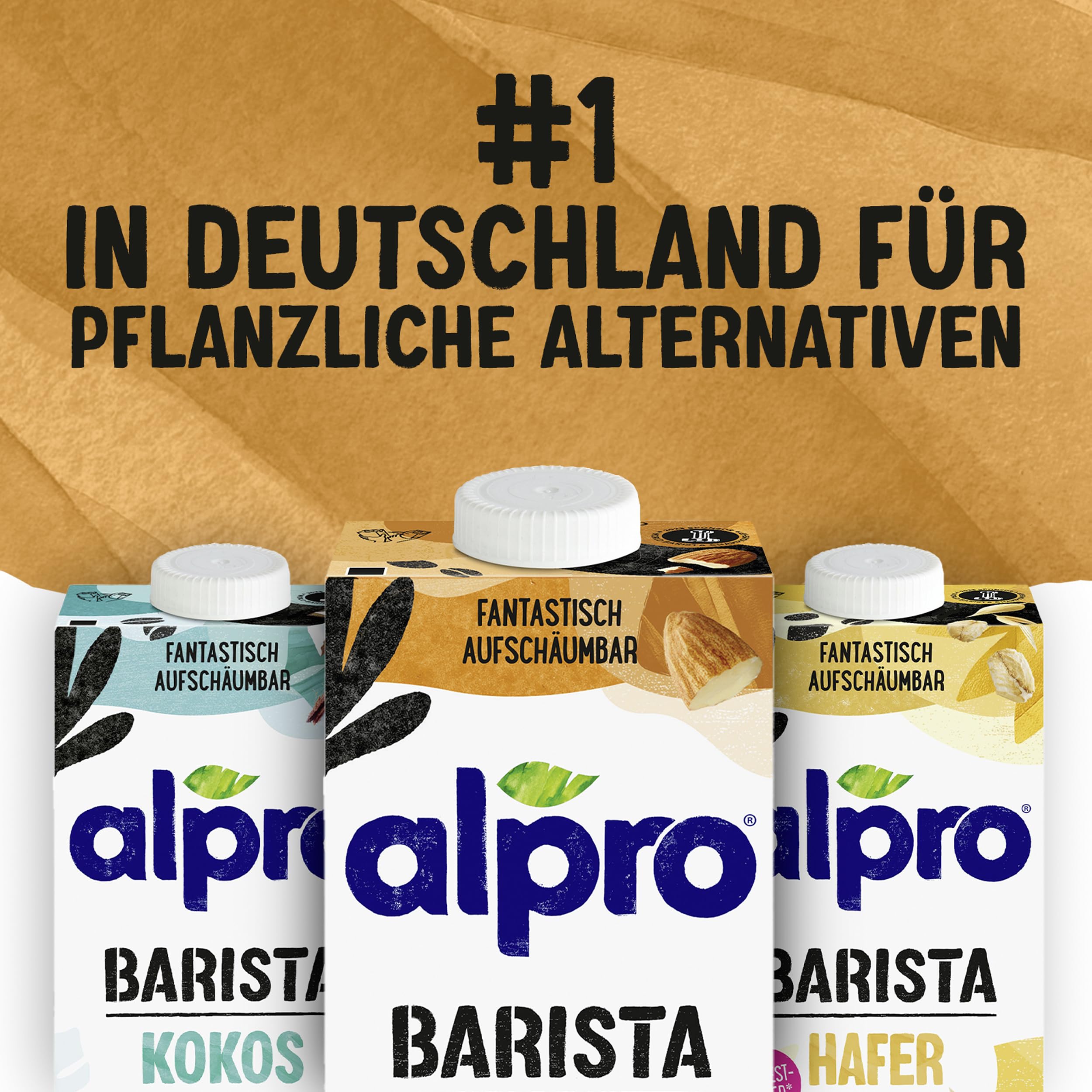 Alpro Barista Mandeldrink – Vegan und laktosefrei – Reich an Ballaststoffen – Mit Calcium und Vitaminen – UHT – 8 x 1 L 7
