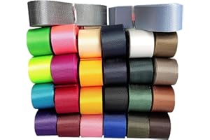 Yo-Yo2015 Nylon Webbing Durable Flat Nylon Webbing Strap for Backpack,Cargo Strap,Pet Leash or Collar,Gardening,Craft