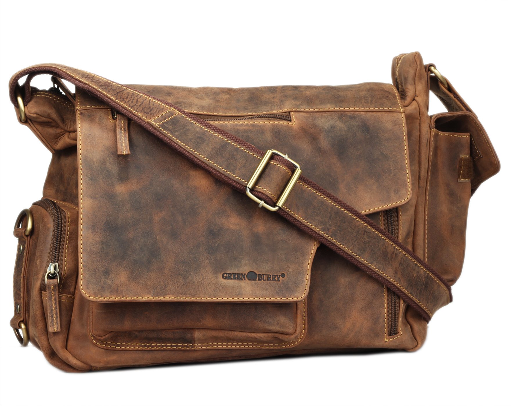 Greenburry Vintage Messenger II leather 39 cm