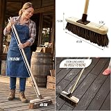 Newman and Cole 12in Yard Brush Heavy Duty Outdoor Broom 120cm Handle view 7