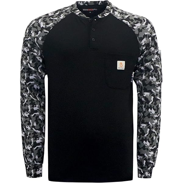 Amazon.com: BOCOMAL FR Shirts 6oz Lightweight Smooth Fit Flame