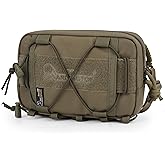 Mardingtop Molle Tactical Pouch, Admin Molle Pouch EDC Tool Utility Bag with Shoulder Strap for Commuting, Cycling & Short-Distance Hiking