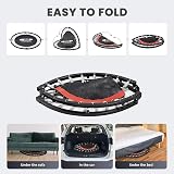 FK Sports 40" Foldable Mini Trampoline Rebounder Adults Indoor Exercise Handle view 8