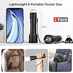Roxicosly 2 Pack Rechargeable LED