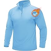 MAGCOMSEN Men's Quarter Zip Pullover Long Sleeve Sweatshirts Fleece Lined Golf Pullover Thermal Gym Workout Tops