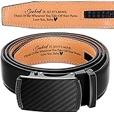 Bunnycool Mens Belt Personalized Engraved I Sucked It So Its Mine Mens Belt Leather Slide Ratchet for Husband Valentine Gift