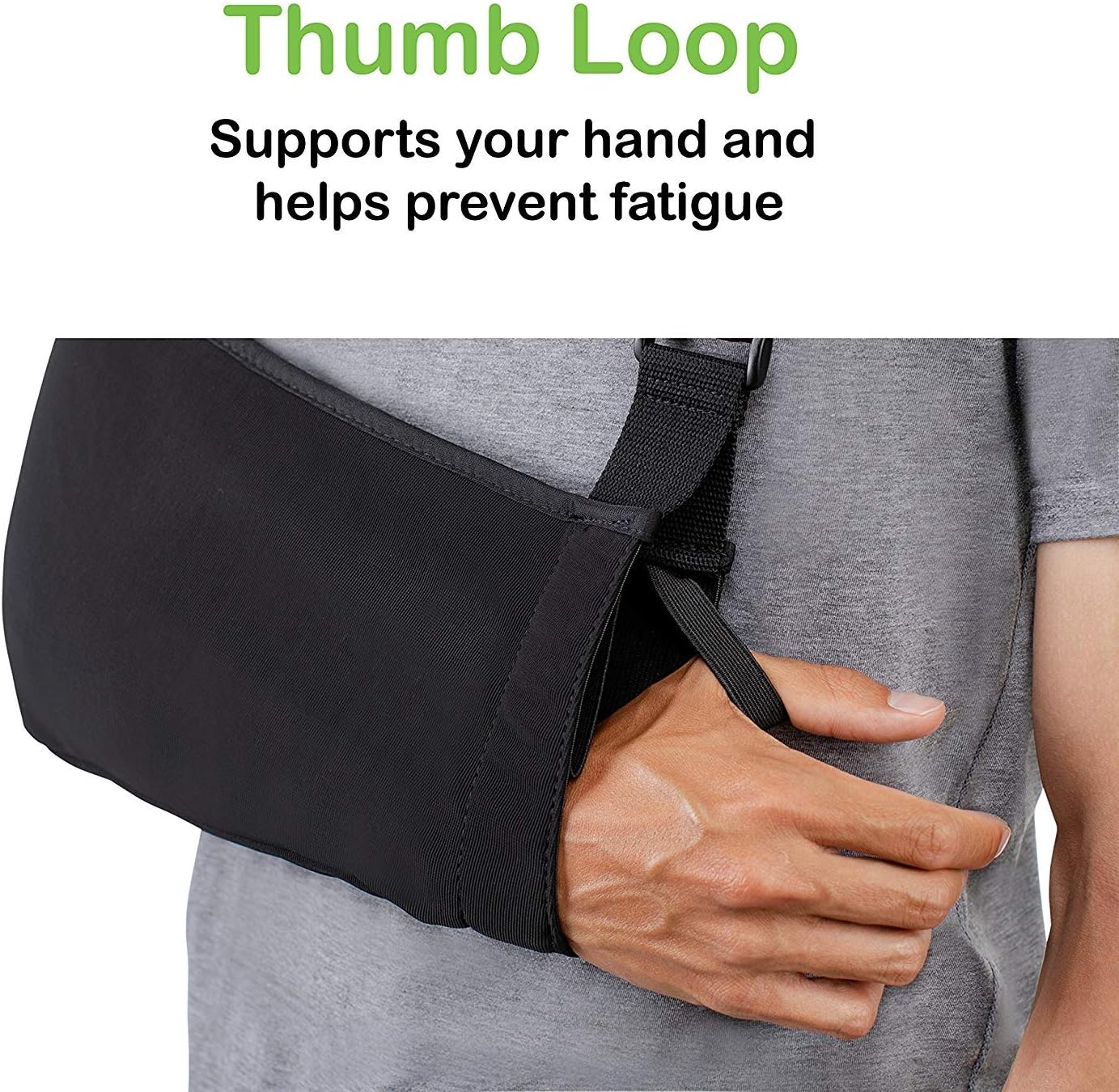 Think Ergo Arm Sling Sport - Lightweight, Breathable, Ergonomically Designed Medical Sling for Broken & Fractured Bones - Adjustable Arm, Shoulder & Rotator Cuff Support (Adult): Industrial & Scientific