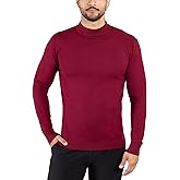 X RAY Mens Mock Neck Sweater, Soft Slim Fit Pullover Top, Basic Mock Neck Sweater for Men