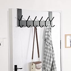 Dseap Over The Door Hook Hanger - 6 Hooks Over Door