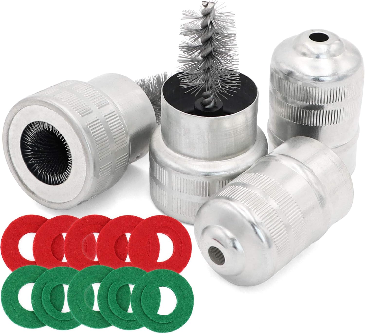 10pcs Battery Terminal Anti Corrosion Washers Protector Fiber and Cleaning Brush2pcs for car