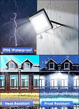 Brightown 35W 3000LM LED Motion Sensor Security Light IP66 Waterproof Outdoor view 6