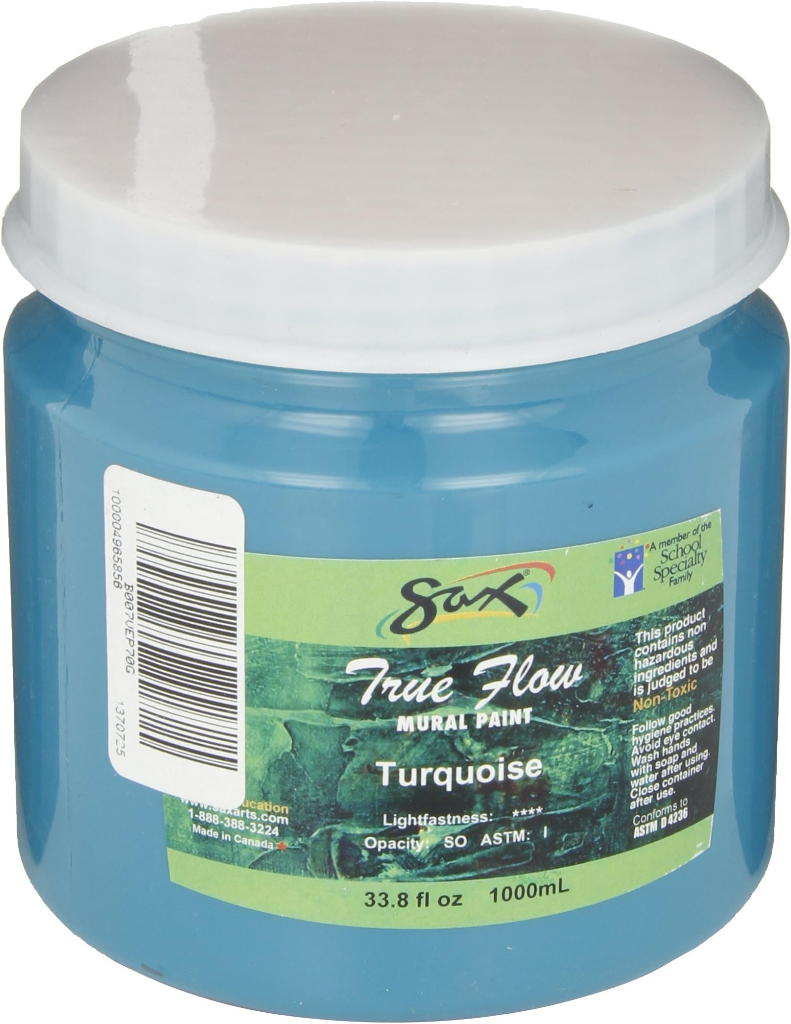 Sax True Flow Mural Paint - 1 Quart - Turquoise