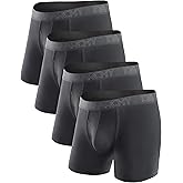 DAVID ARCHY Mens Underwear Boxer Briefs Breathable Soft Moisture-Wicking with Fly Underwear for Men Multipack