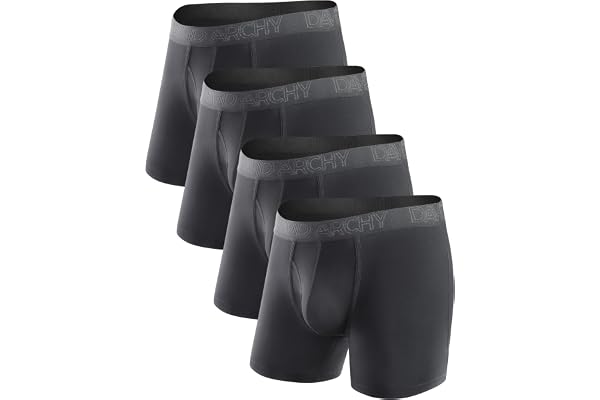 David Archy Men's Underwear Breathable Boxer Briefs Bamboo Rayon Trunks Multipack