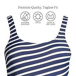 Lands' End Womens Chlorine Resistant Tugless Tank