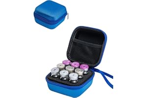 Insulin Peptide Case for Fridge, Vial Holder Storage Organizer for Travel with Hard Shell, Fits Standard 10ml U-100 Vials,Blu