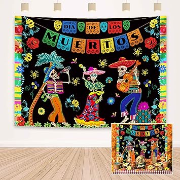 Amazon Com Demohome 8x6ft Mexican Fiesta Day Of The Dead