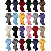 Croloose 16/24 Pcs Kids Warm Winter Scarf Bulk Knit Children Soft Neck Warmer Wrap Outdoor for Toddlers Boys Girls 5-10 Year