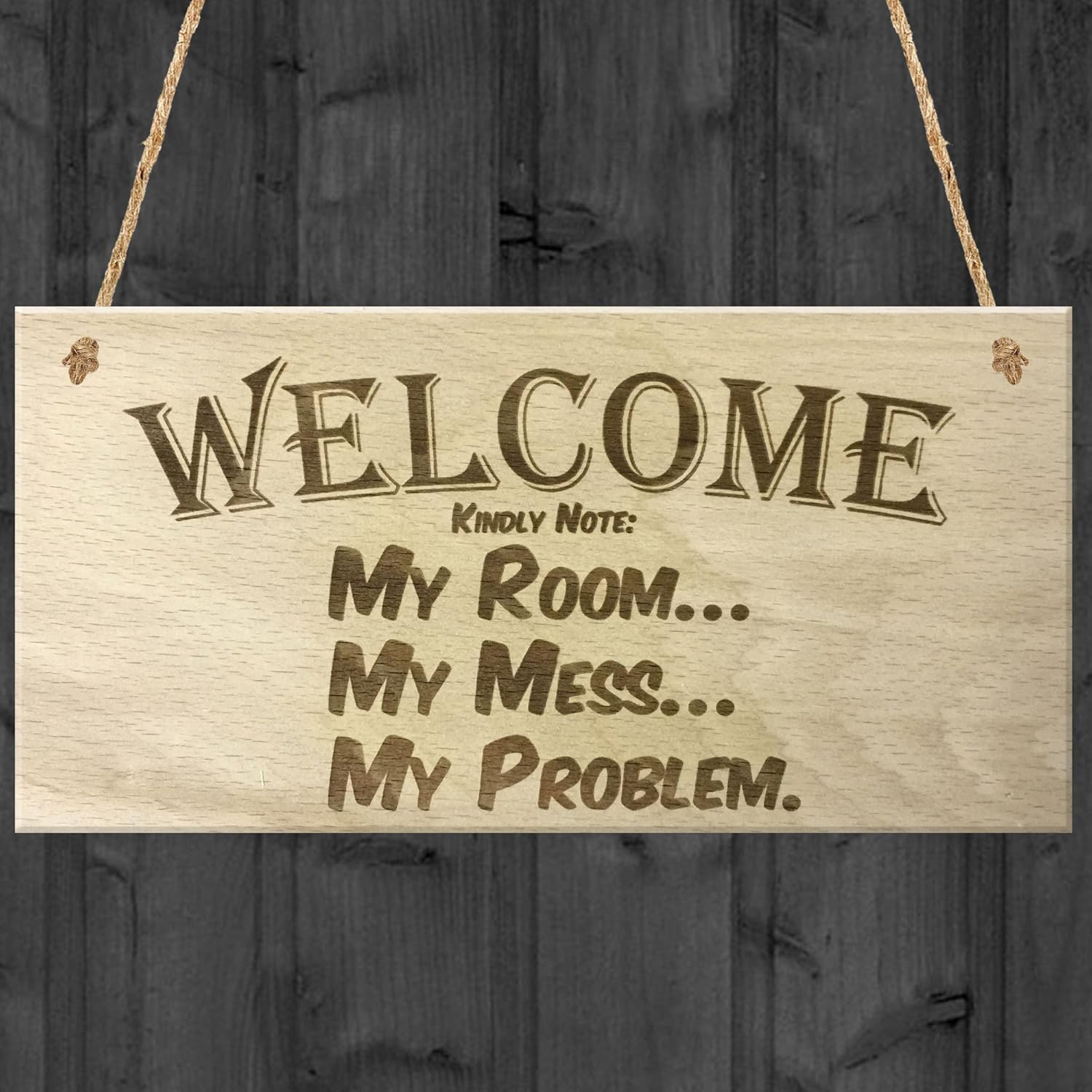 Amazon Com Red Ocean Welcome Kindly Note My Room My Mess My