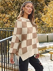 LILLUSORY Women's Oversized Batwing Sweaters 2025