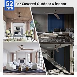 TALOYA 52 inch Modern Ceiling Fan with