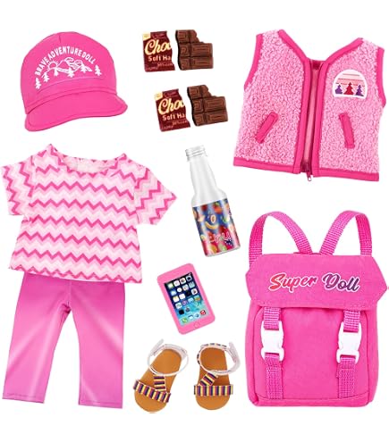 Ropa Hawaiana Para Muñecas De 17 Cm - Conjunto Veraniego Con Sombrero Y Chaleco, Accesorios Elegantes