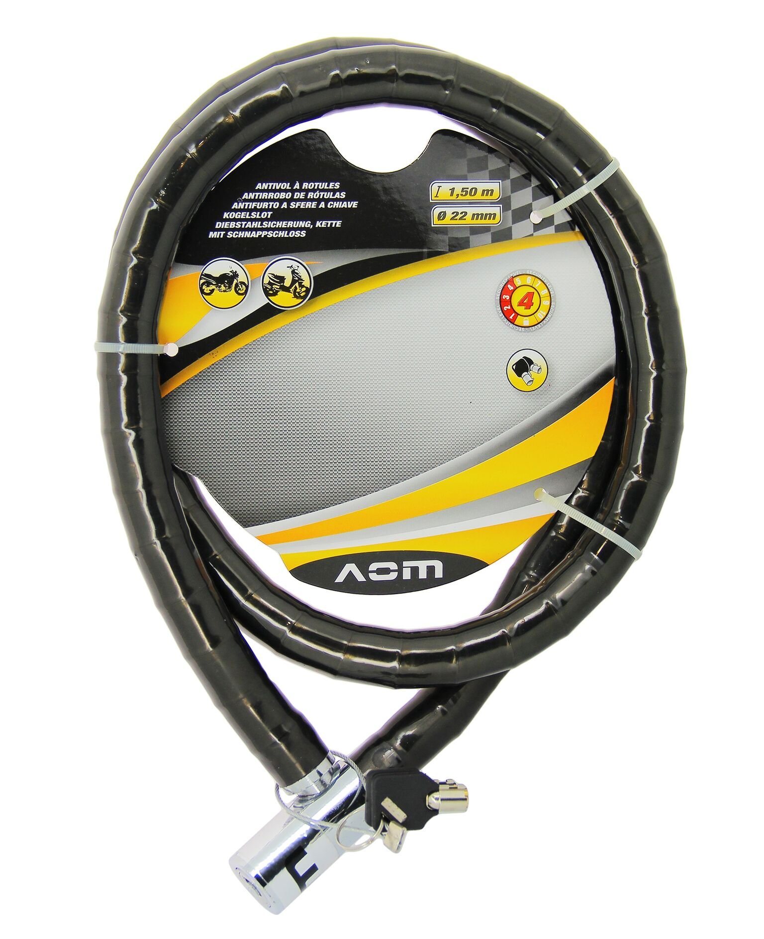 Add One Antivol articule Motorcycle/Scooter 1.50 m