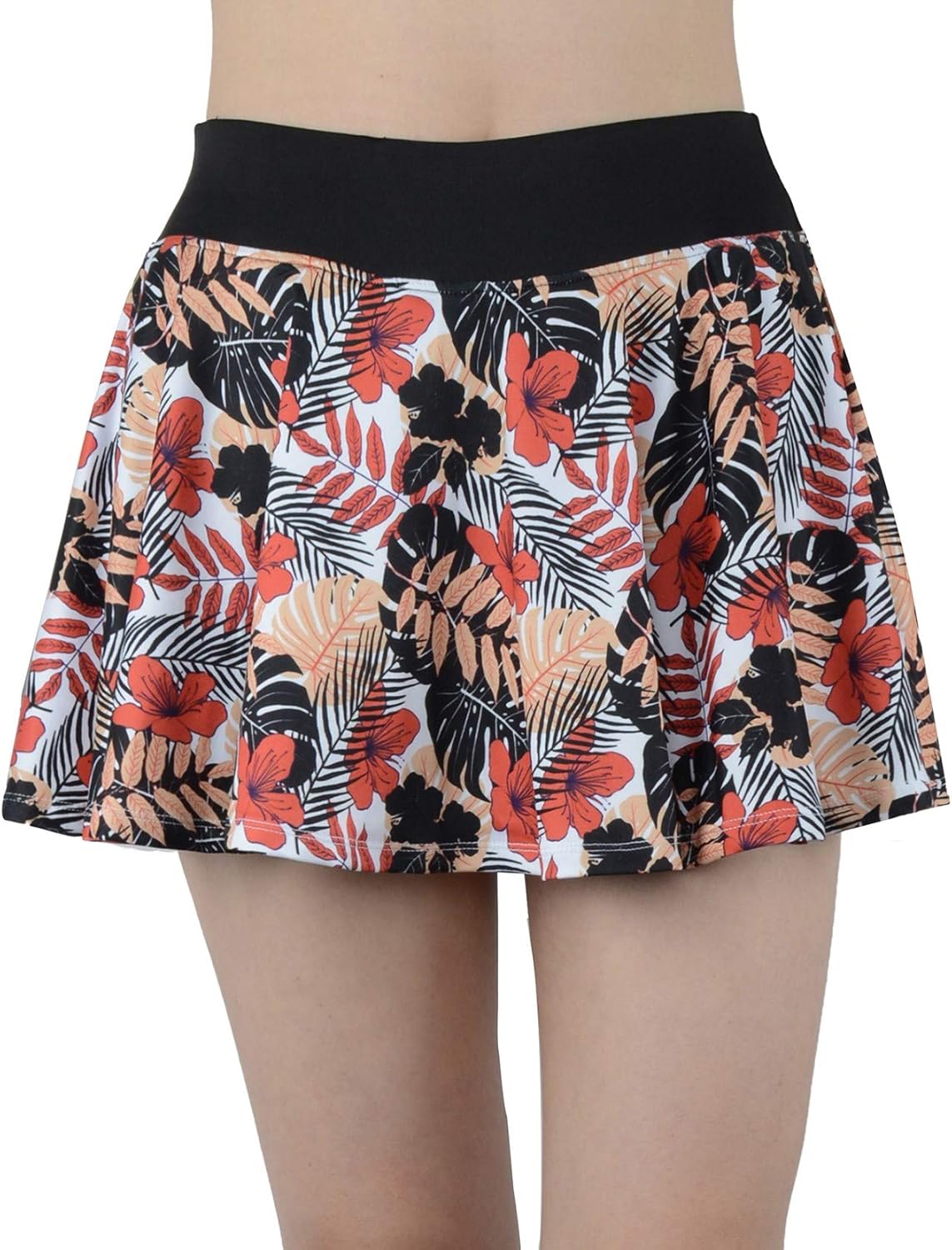 Cityoung Women's Basic Stretchy Pleated Athletic Skirt Tennis Quick Dry Active Skorts with Shorts Inner: Clothing