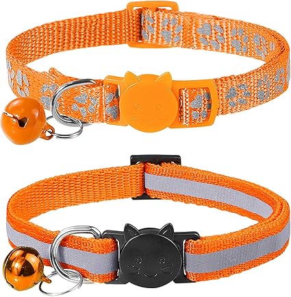 Orange reflective cat collar Clearance