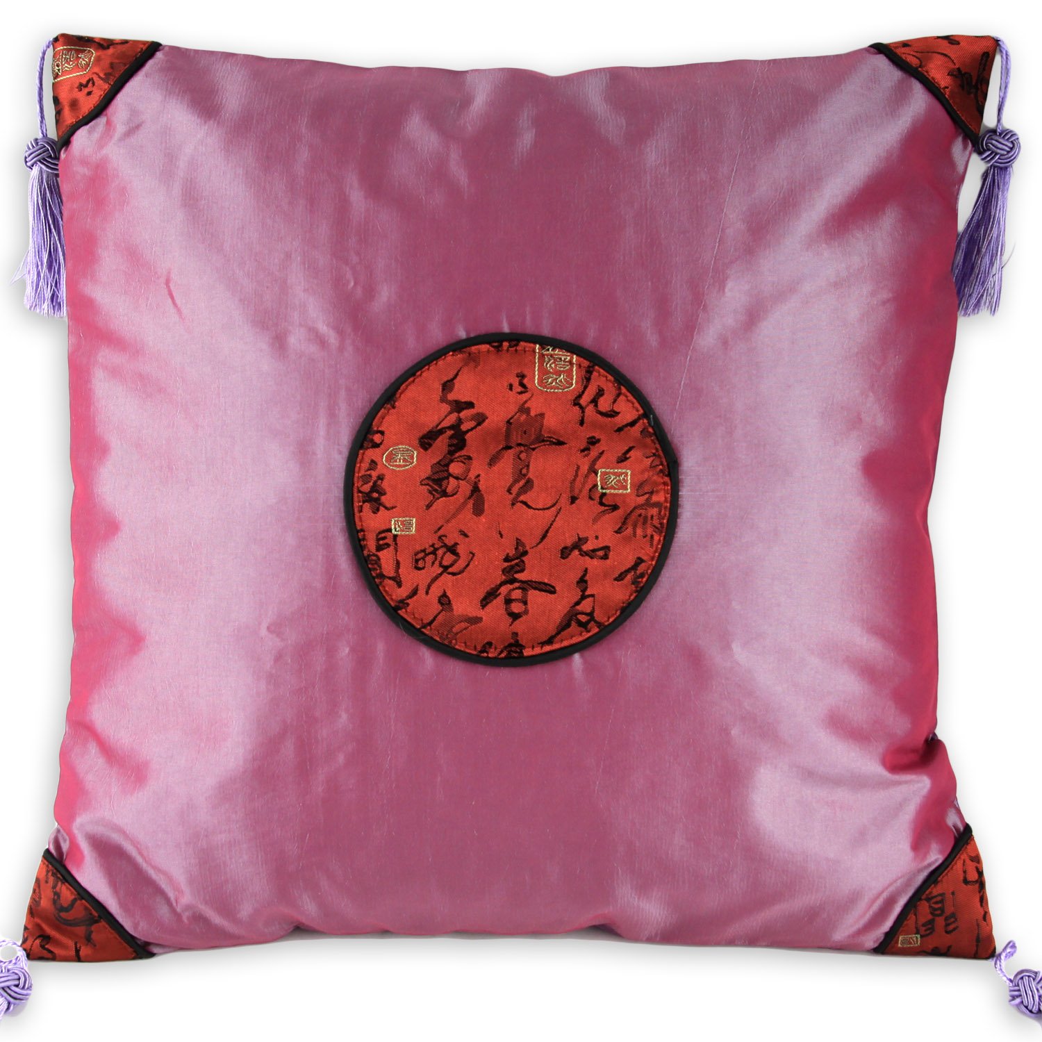 Silky Decorative Circle Pattern Cushion Cover / Pillow Case
