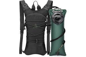 ATBP Running Hydration Vest Pack Thermal Insulation 3L TPU Water Bladder Tactical Backpack Bag for Cycling Hiking Daypack Men & Women